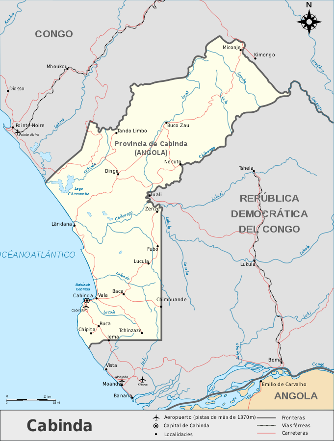Map of Cabinda